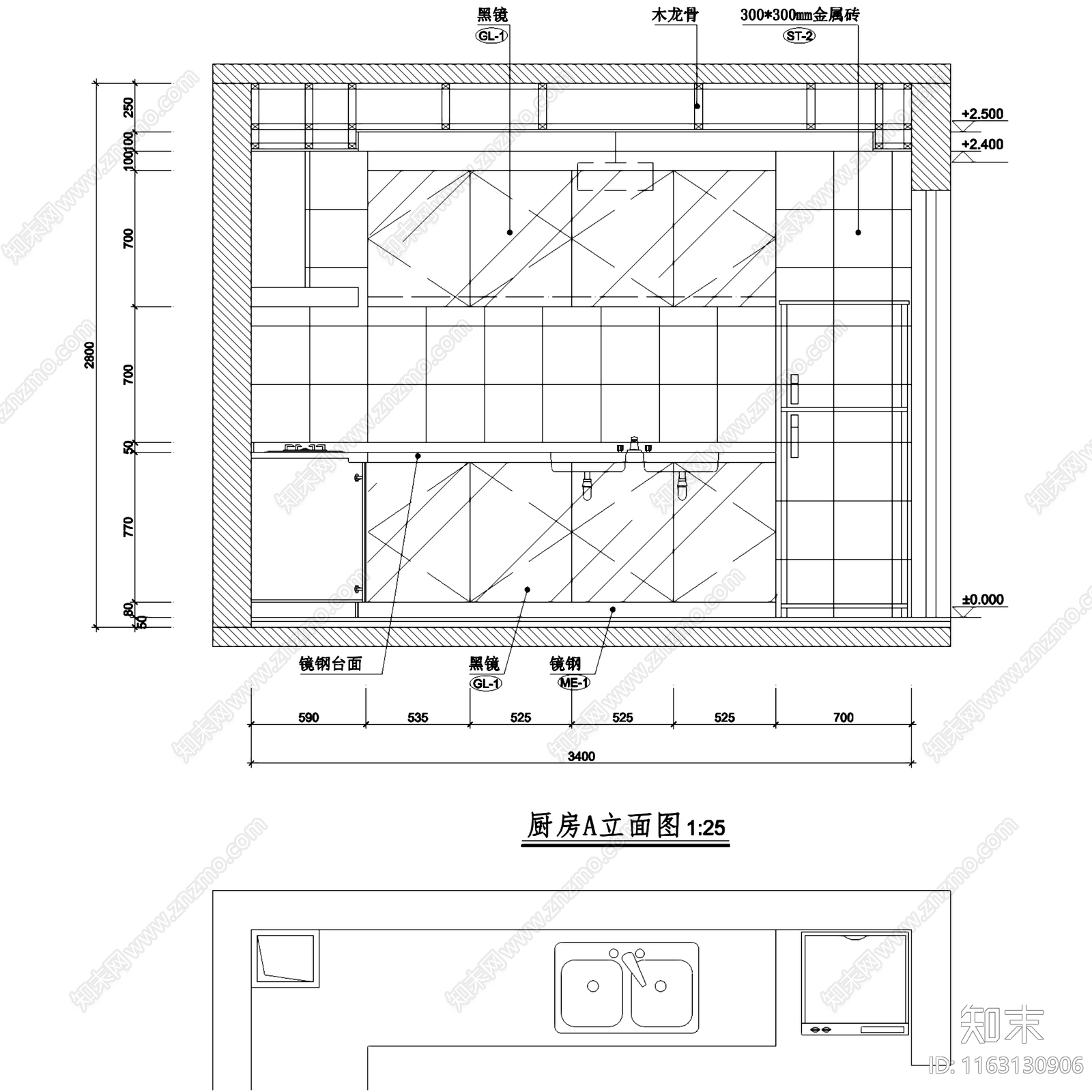 现代简约金众葛兰溪谷跃层复式夹层室内家装cad施工图下载【ID:1163130906】