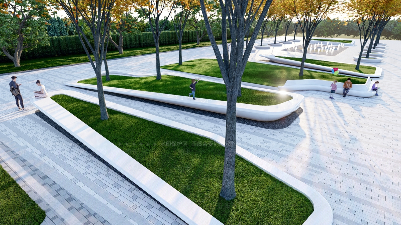 现代景观座椅SU模型下载【ID:1163131114】