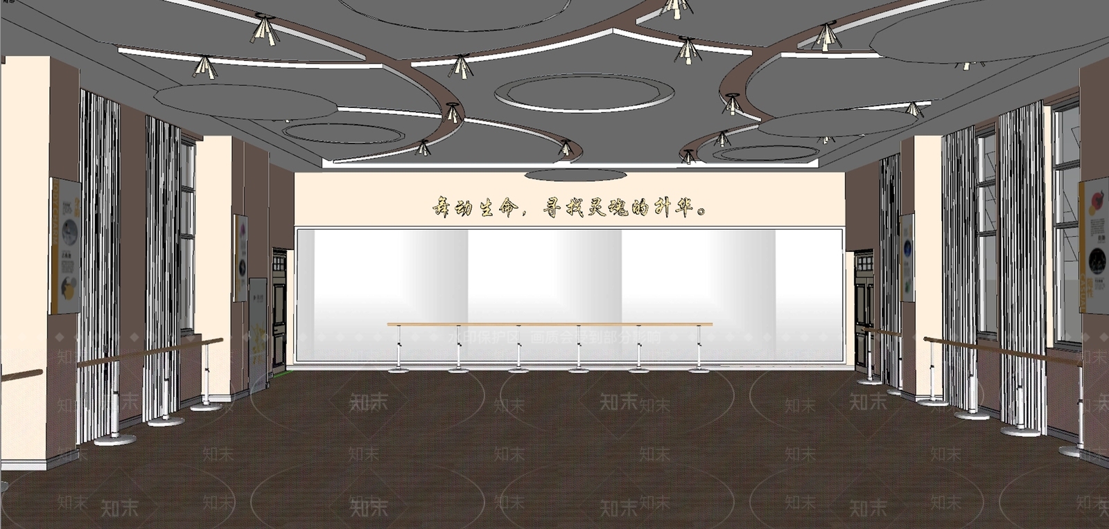 现代其他学校空间SU模型下载【ID:1163133629】