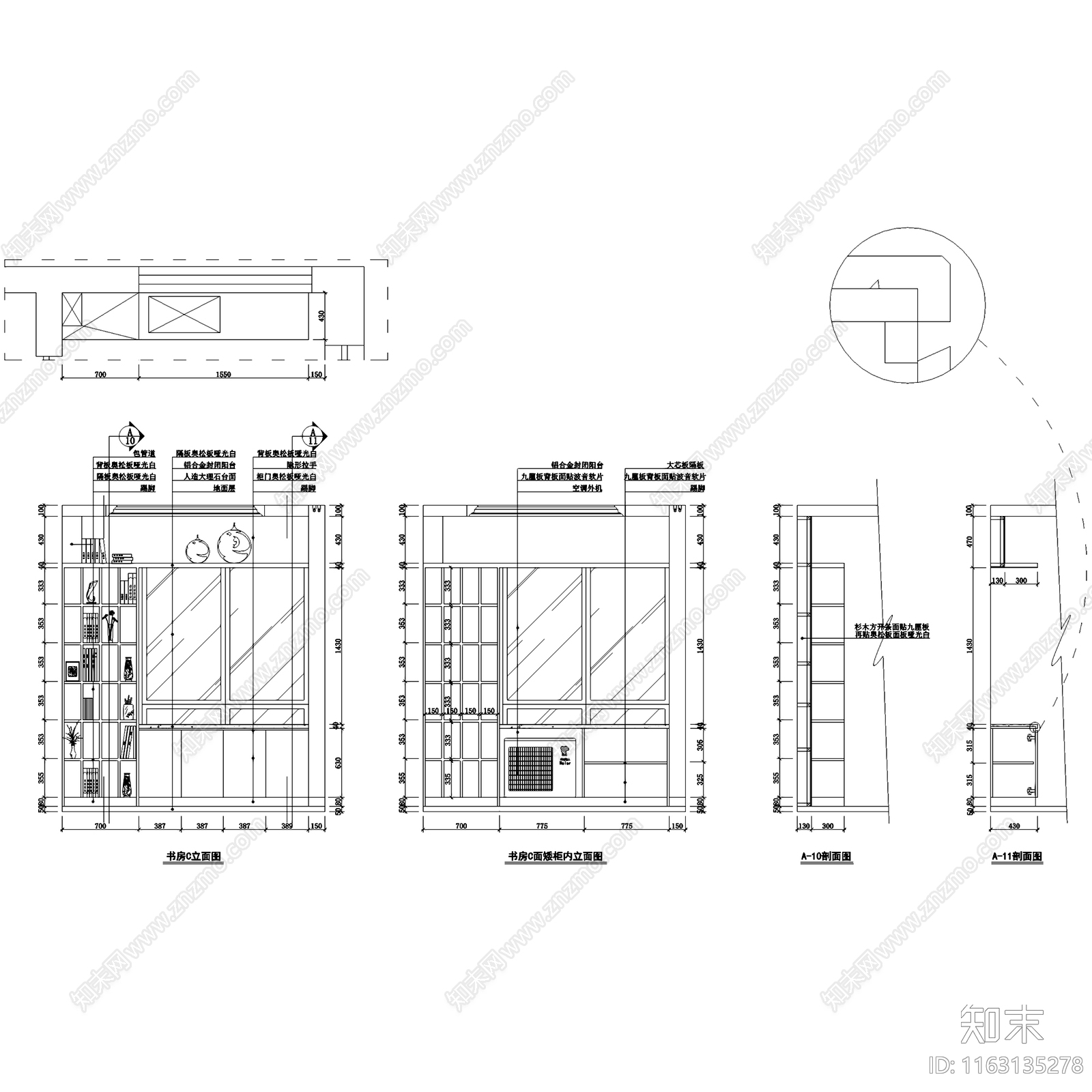 现代简约华润合肥幸福里平层室内家装cad施工图下载【ID:1163135278】