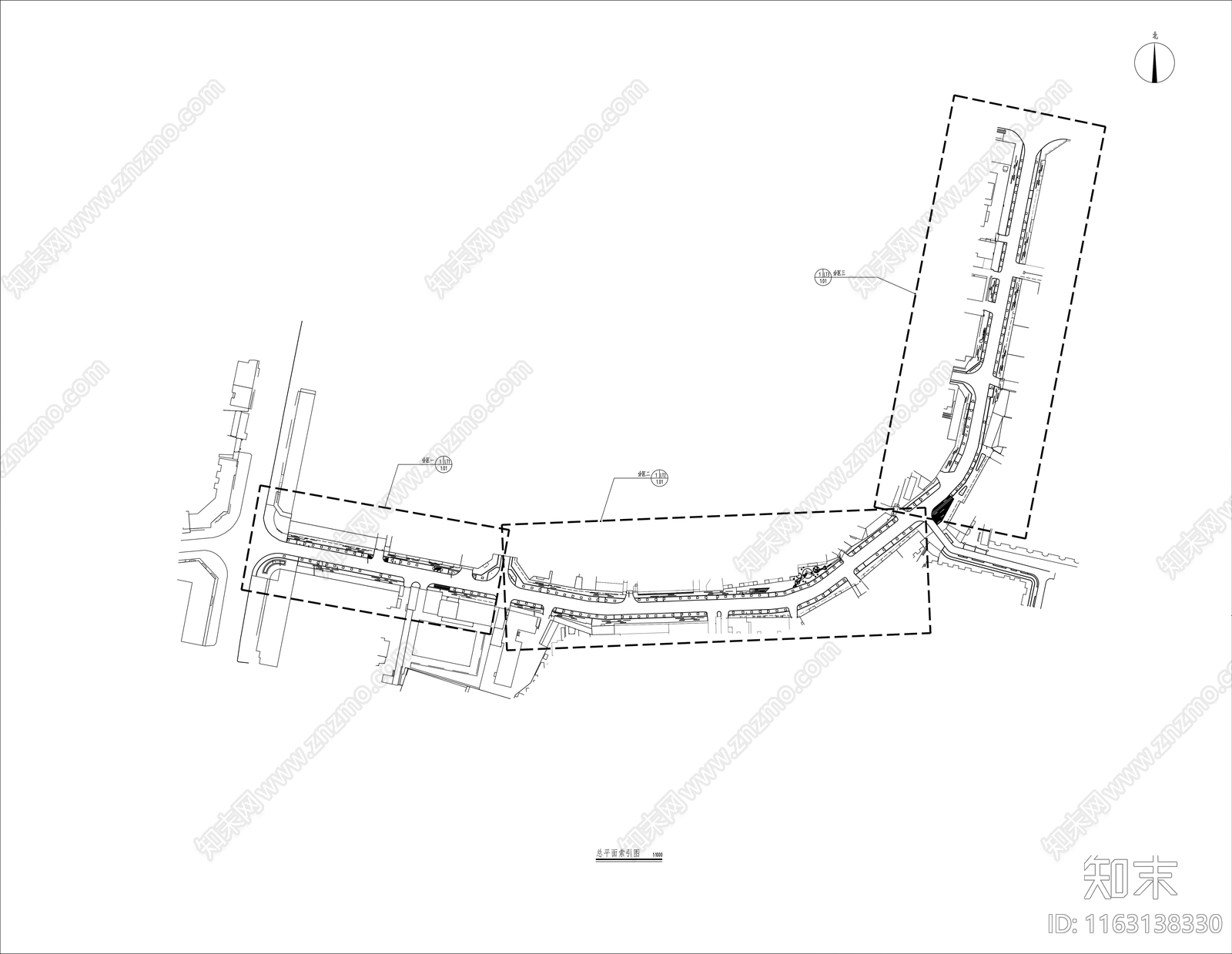 现代其他景观cad施工图下载【ID:1163138330】