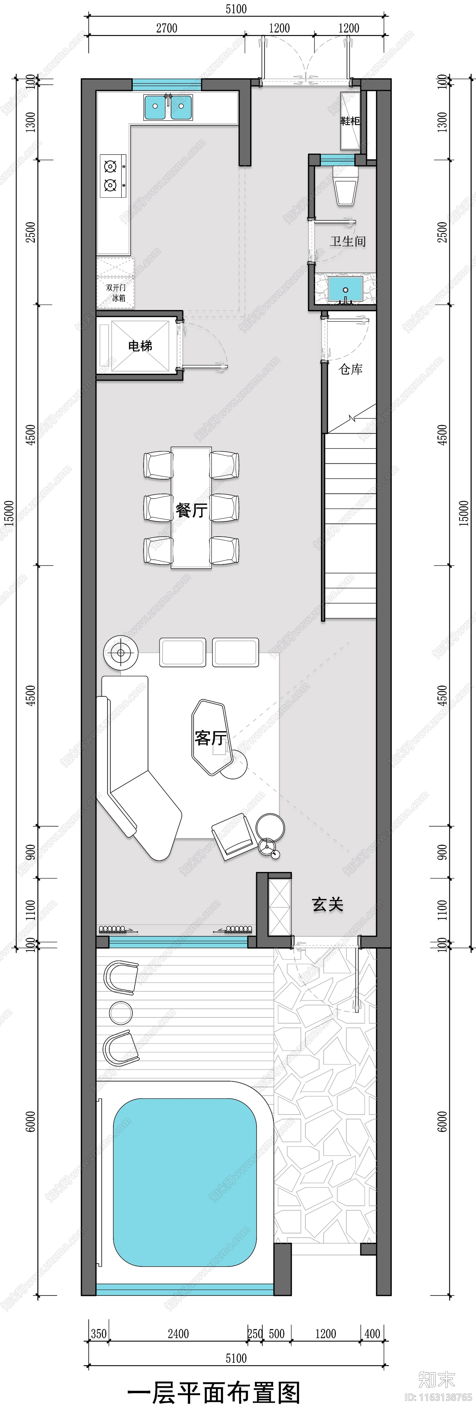 现代民宿cad施工图下载【ID:1163138765】