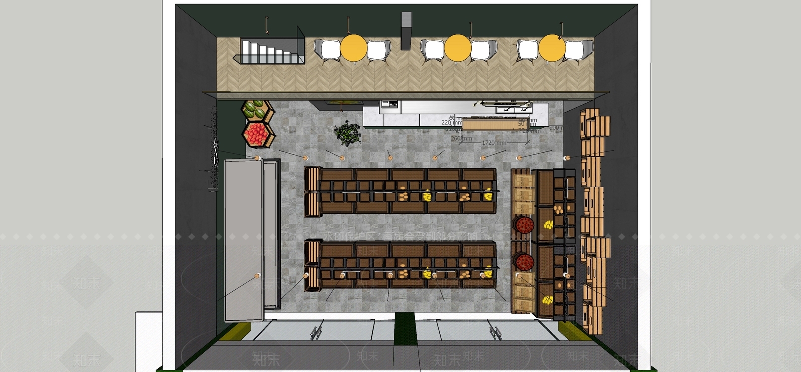 现代轻奢其他店铺SU模型下载【ID:1163141687】