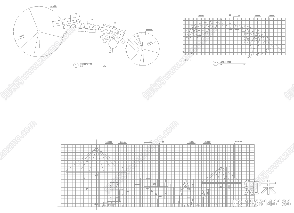 现代其他景观cad施工图下载【ID:1163144184】