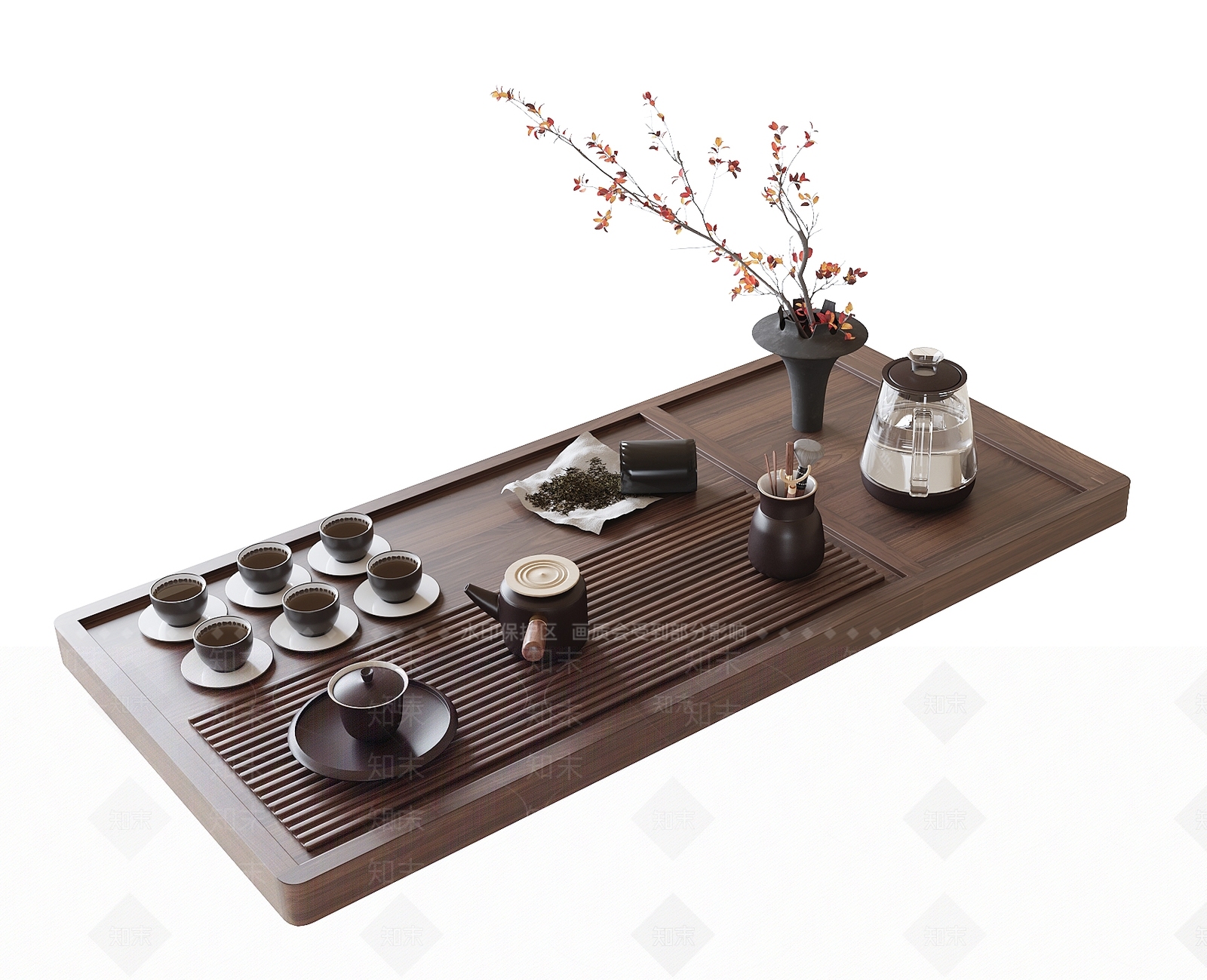 茶具SU模型下载【ID:1163144964】