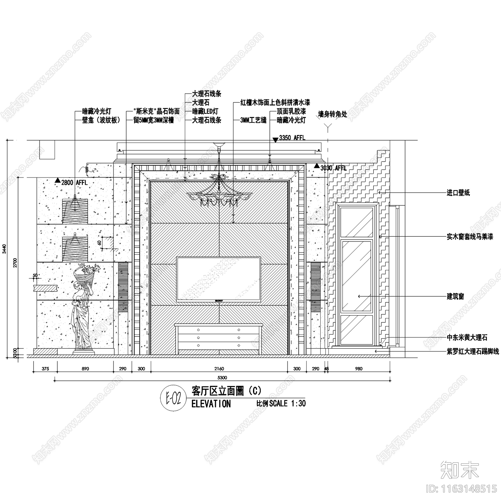 简欧欧式润欣花园二层别墅私宅室内家装cad施工图下载【ID:1163148515】