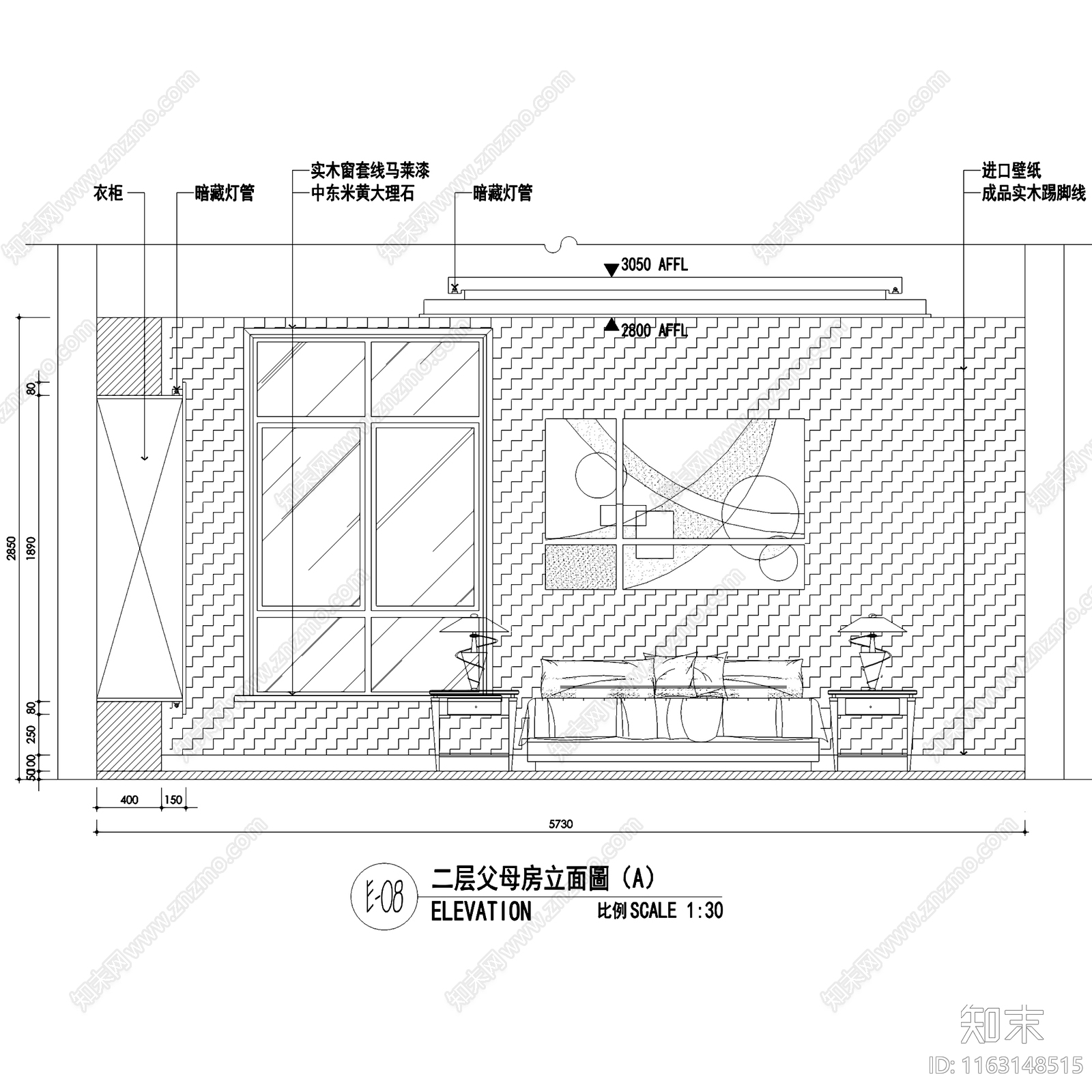 简欧欧式润欣花园二层别墅私宅室内家装cad施工图下载【ID:1163148515】