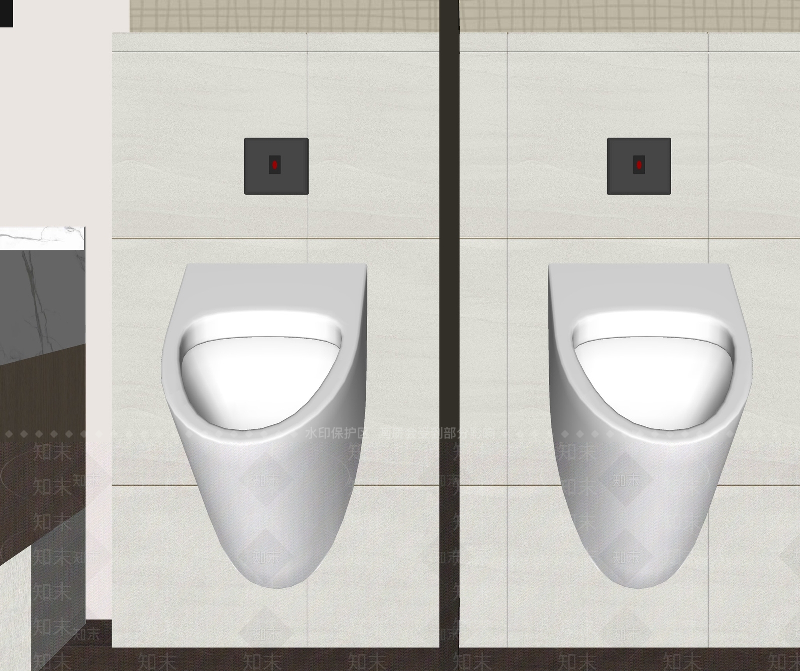 小便斗SU模型下载【ID:1163152639】