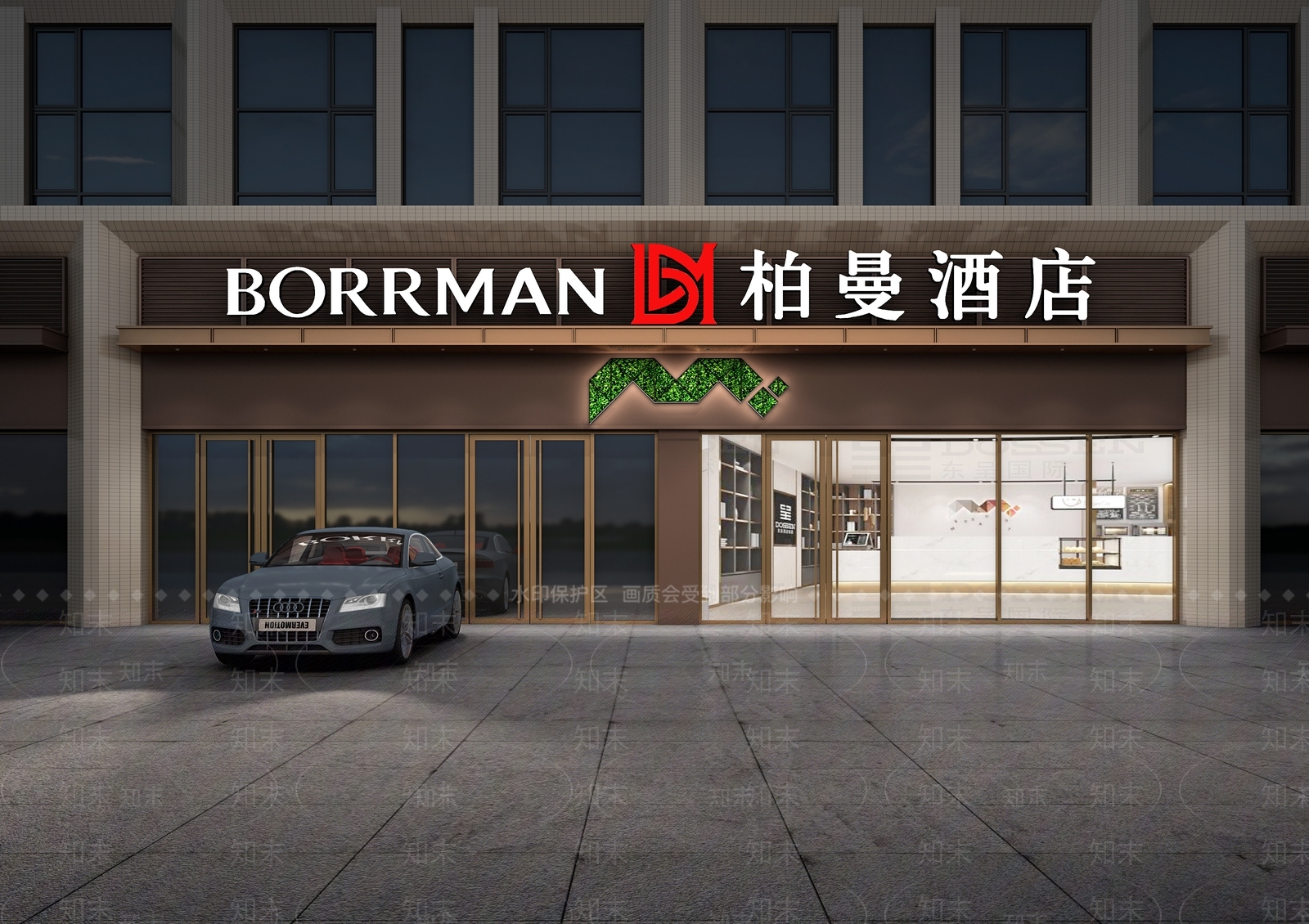现代酒店3D模型下载【ID:1163170655】