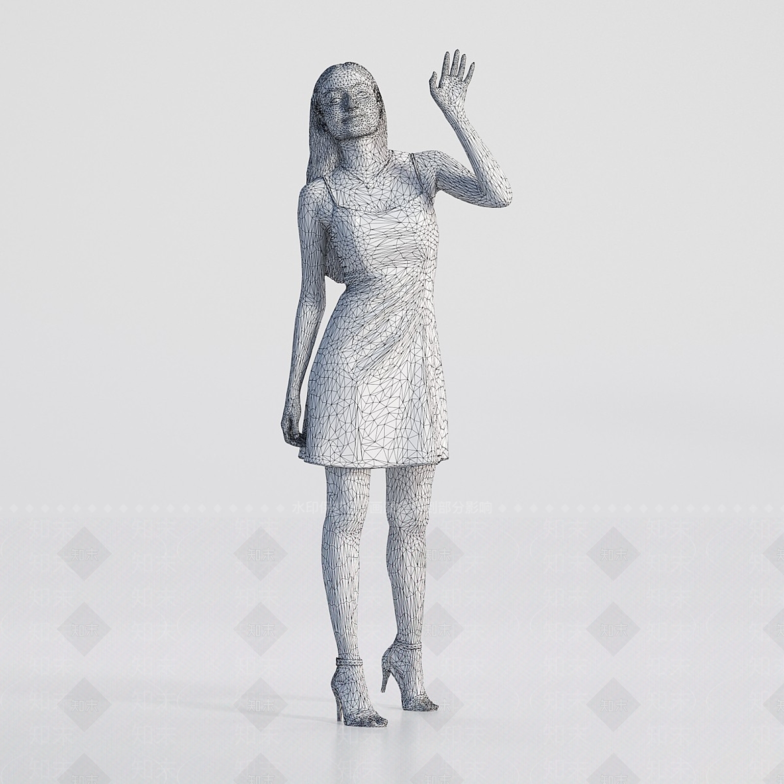 女人3D模型下载【ID:1163172995】