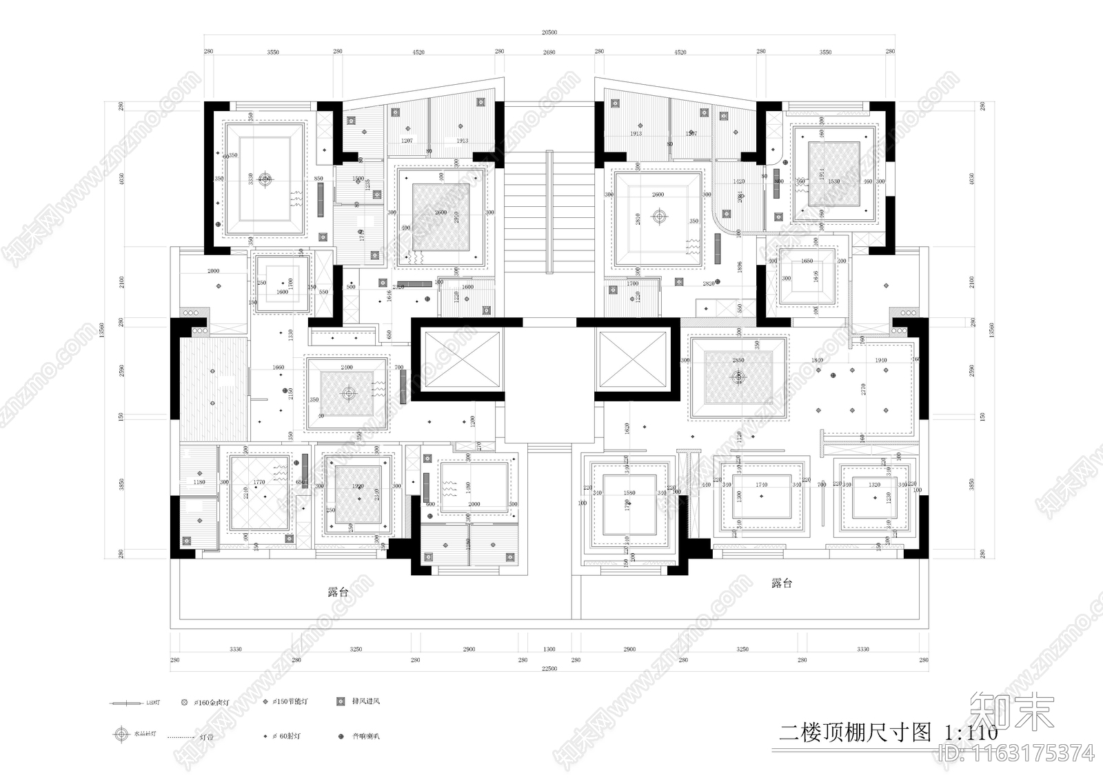 现代美容院cad施工图下载【ID:1163175374】