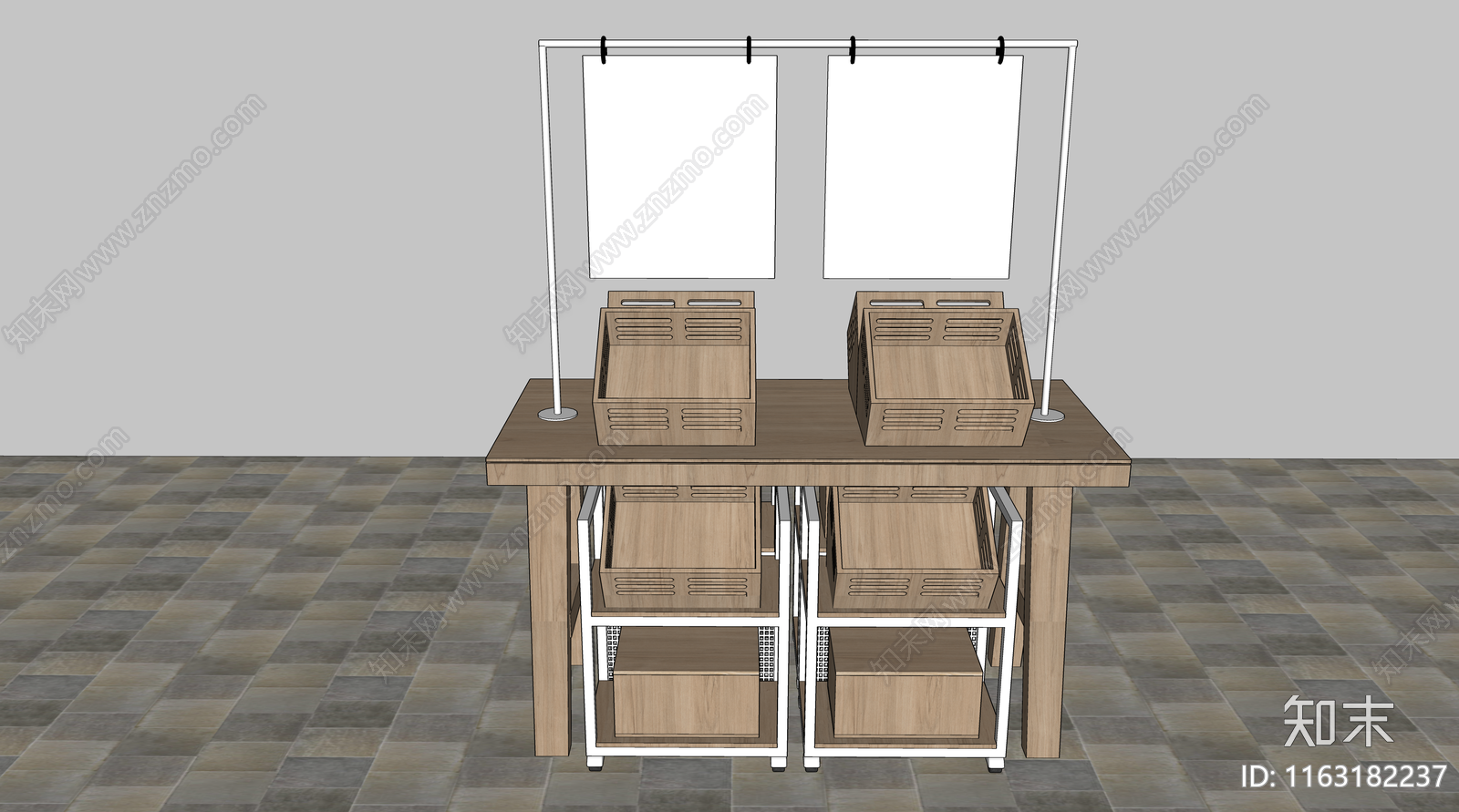 展柜SU模型下载【ID:1163182237】