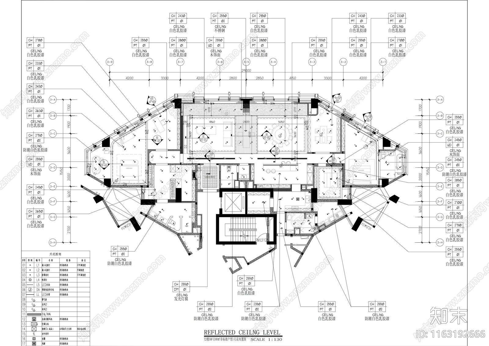 现代轻奢整体家装空间cad施工图下载【ID:1163192666】