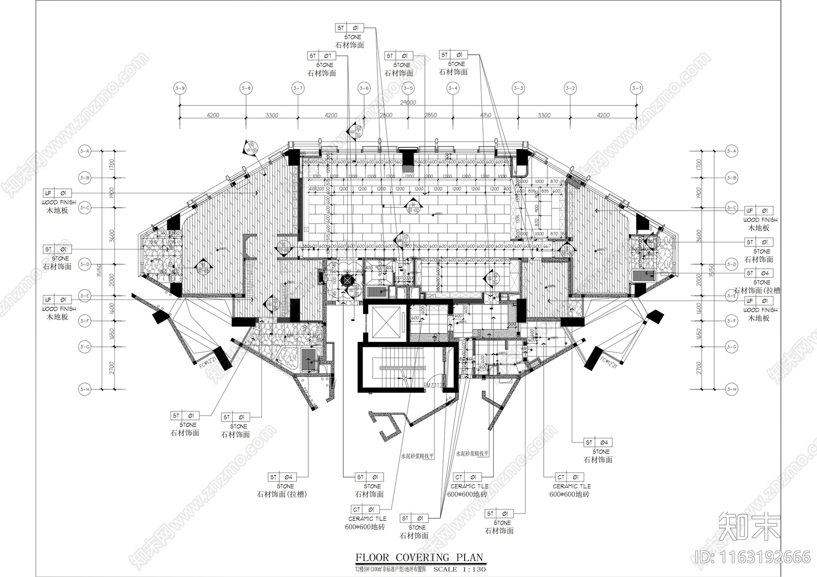 现代轻奢整体家装空间cad施工图下载【ID:1163192666】