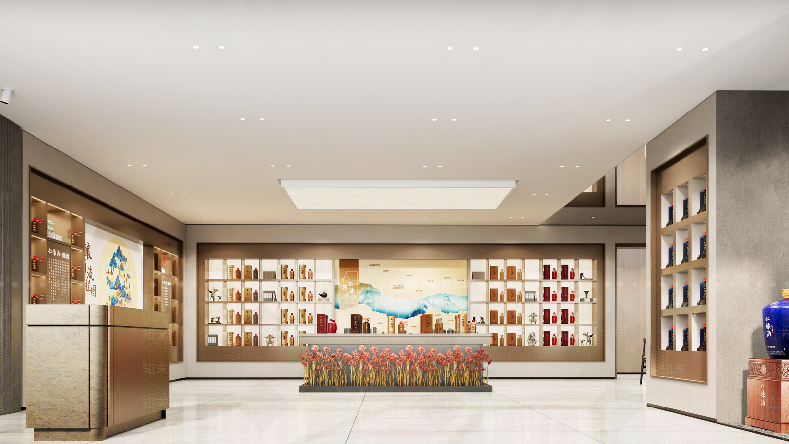 现代烟酒店SU模型下载【ID:1163194951】