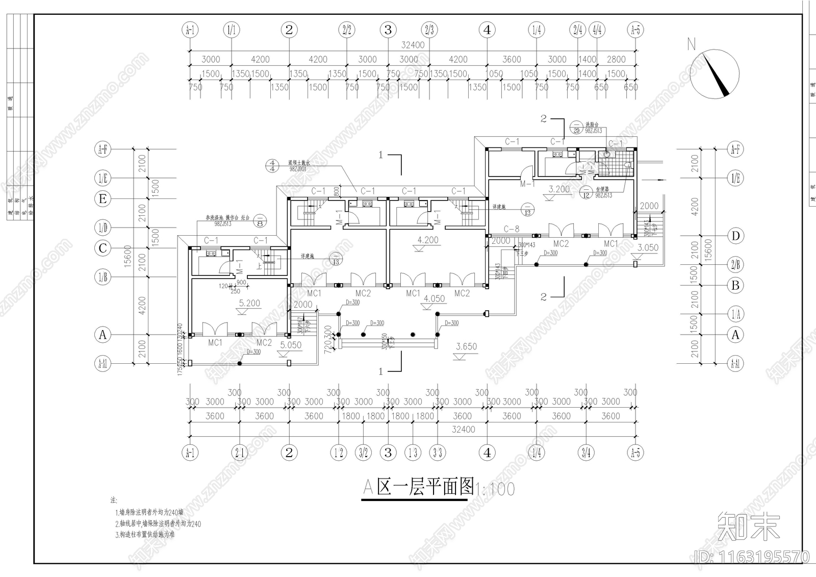 中式其他其他商业建筑cad施工图下载【ID:1163195570】