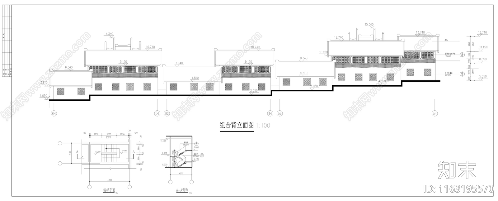 中式其他其他商业建筑cad施工图下载【ID:1163195570】