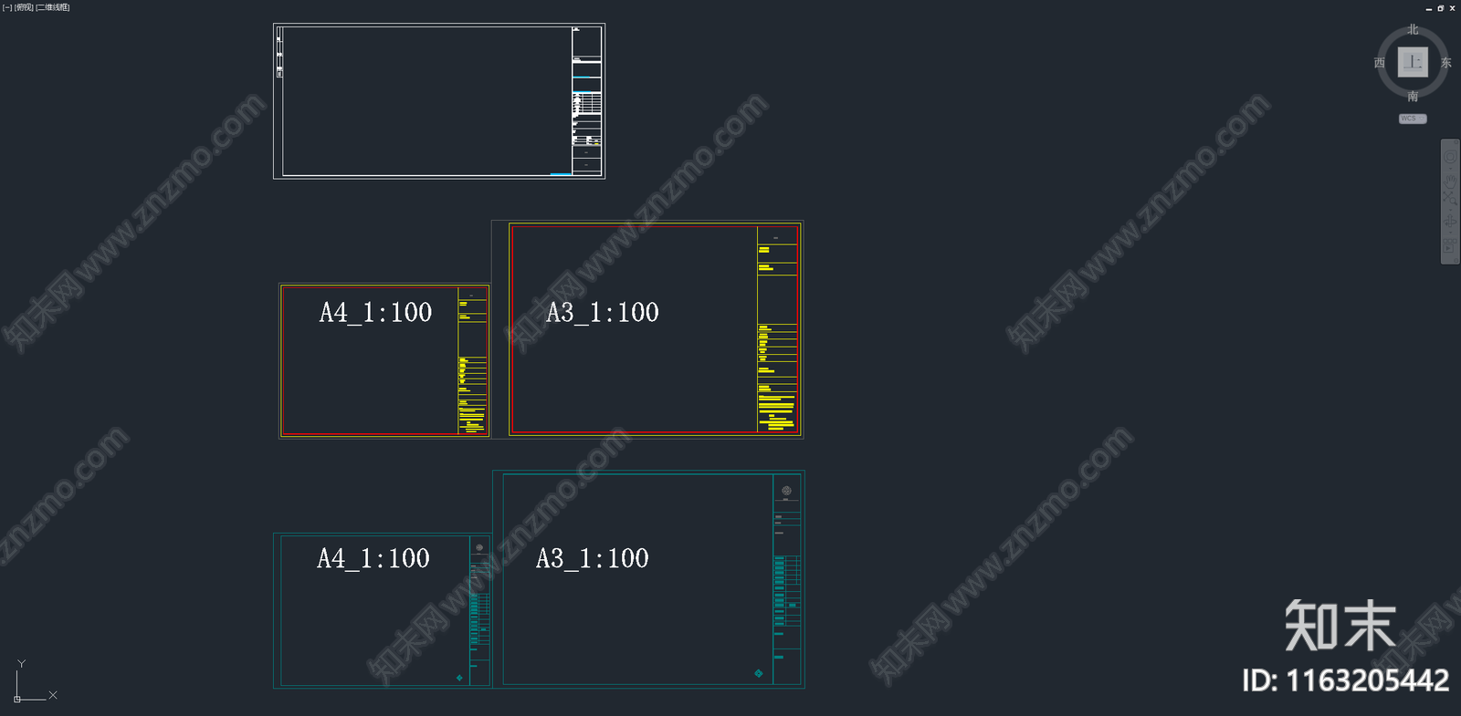 现代图框施工图下载【ID:1163205442】