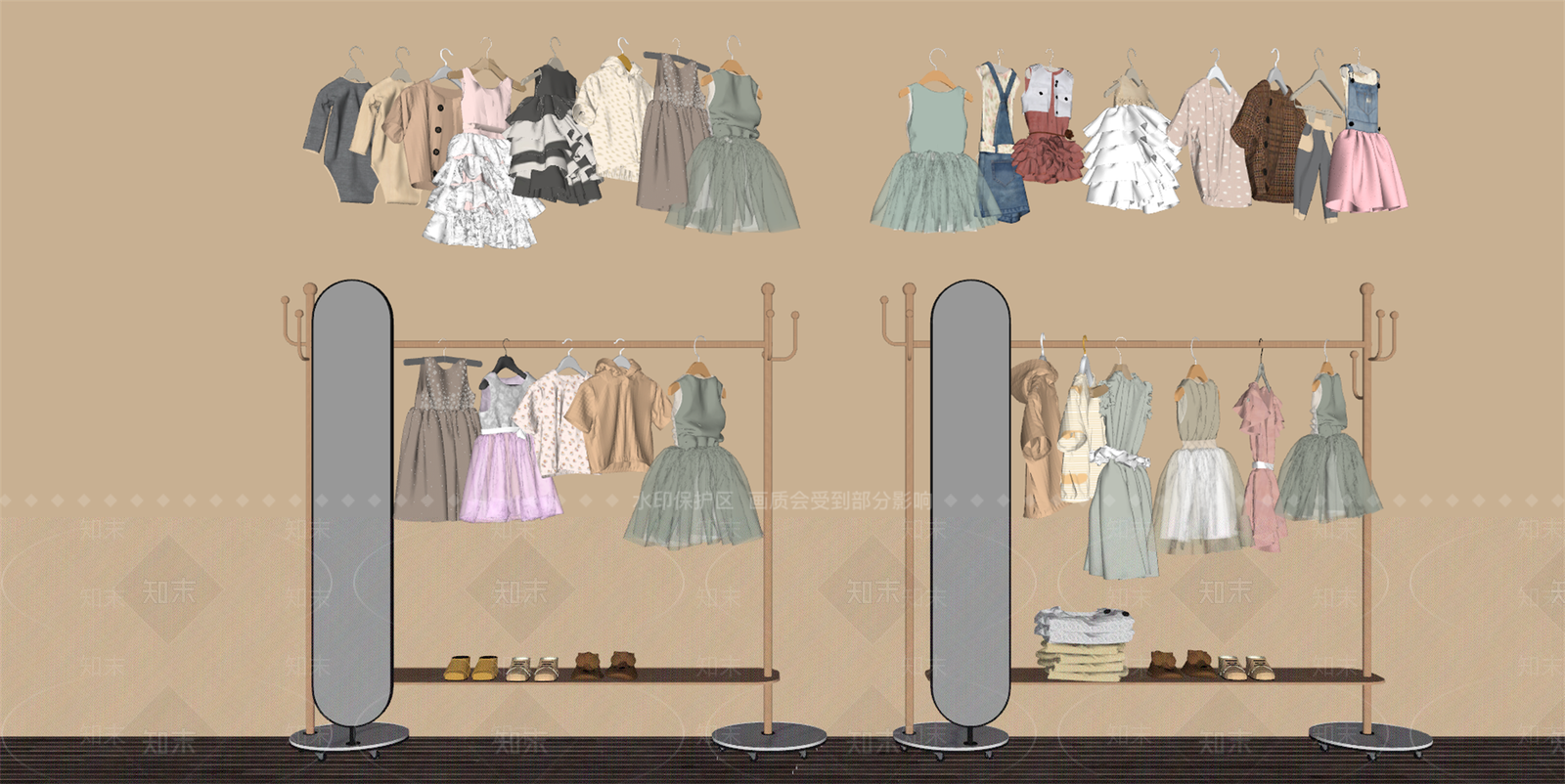 衣服SU模型下载【ID:1163208401】