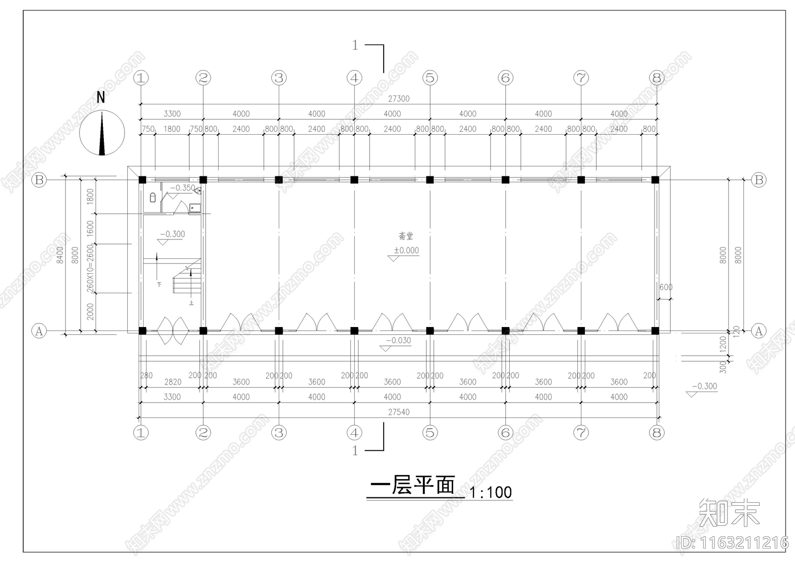 其他古建cad施工图下载【ID:1163211216】