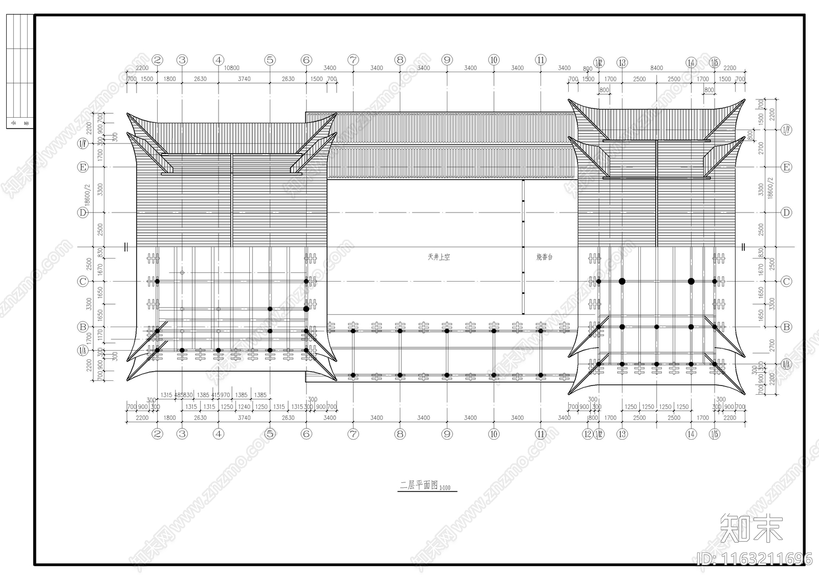 其他古建cad施工图下载【ID:1163211696】