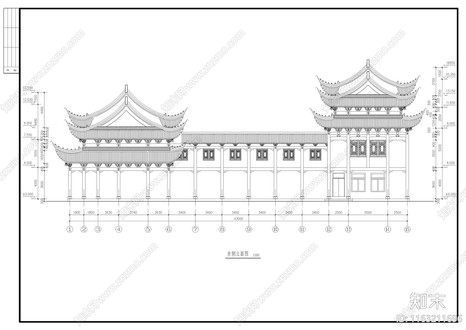 其他古建cad施工图下载【ID:1163211696】