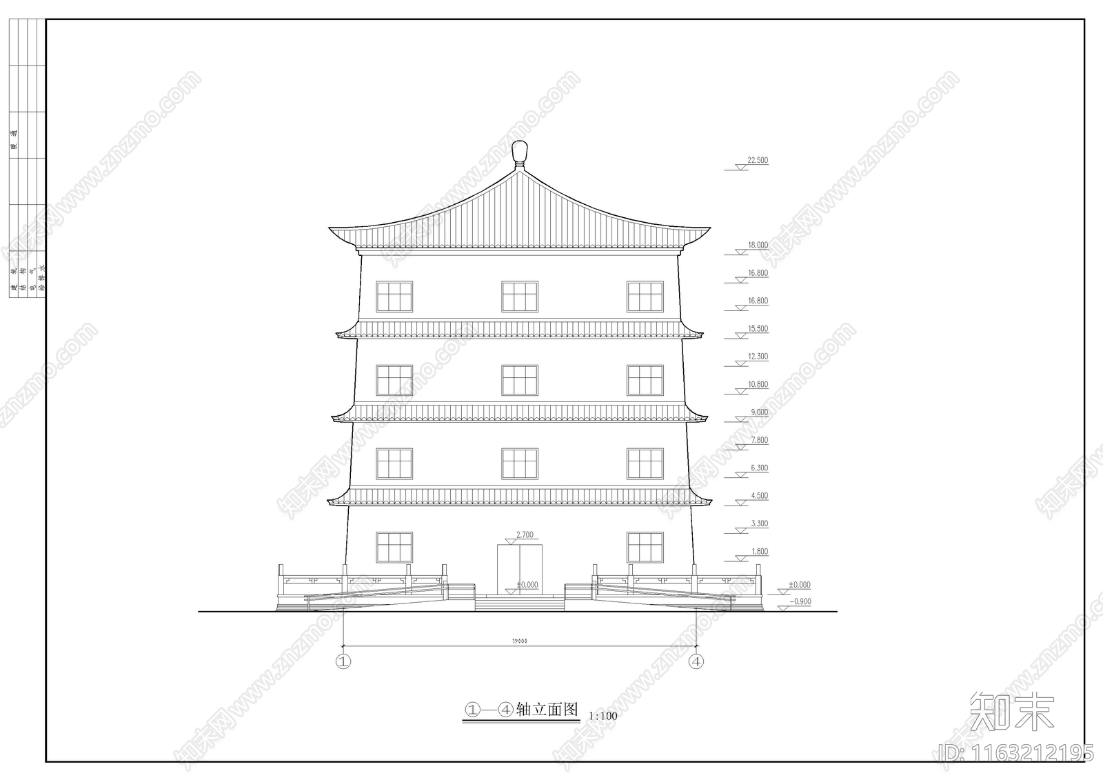 其他古建cad施工图下载【ID:1163212195】