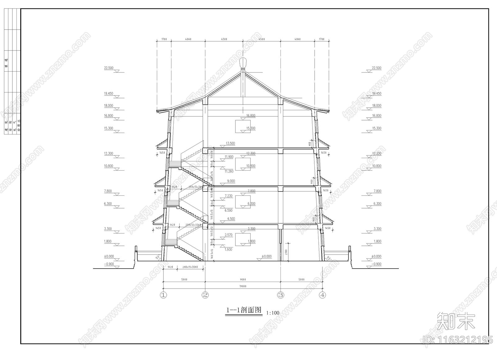 其他古建cad施工图下载【ID:1163212195】