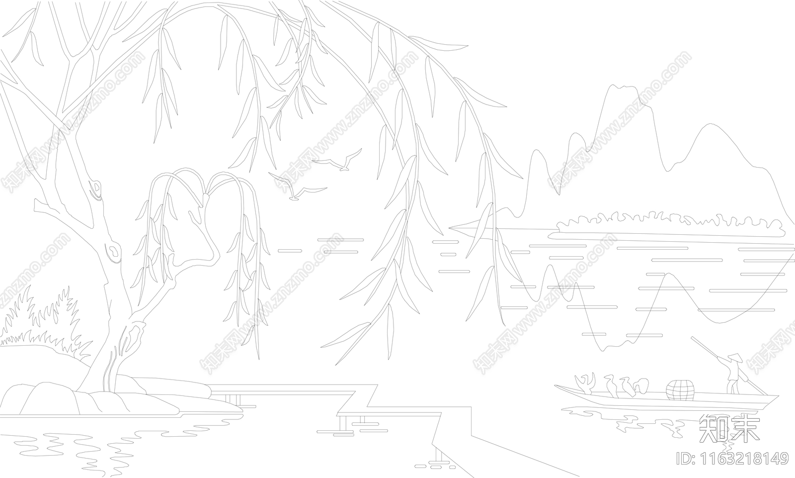 现代极简四合院施工图下载【ID:1163218149】