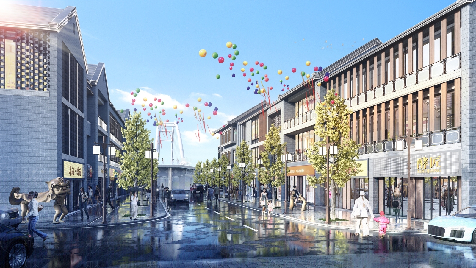 新中式其他公共建筑SU模型下载【ID:1163229094】
