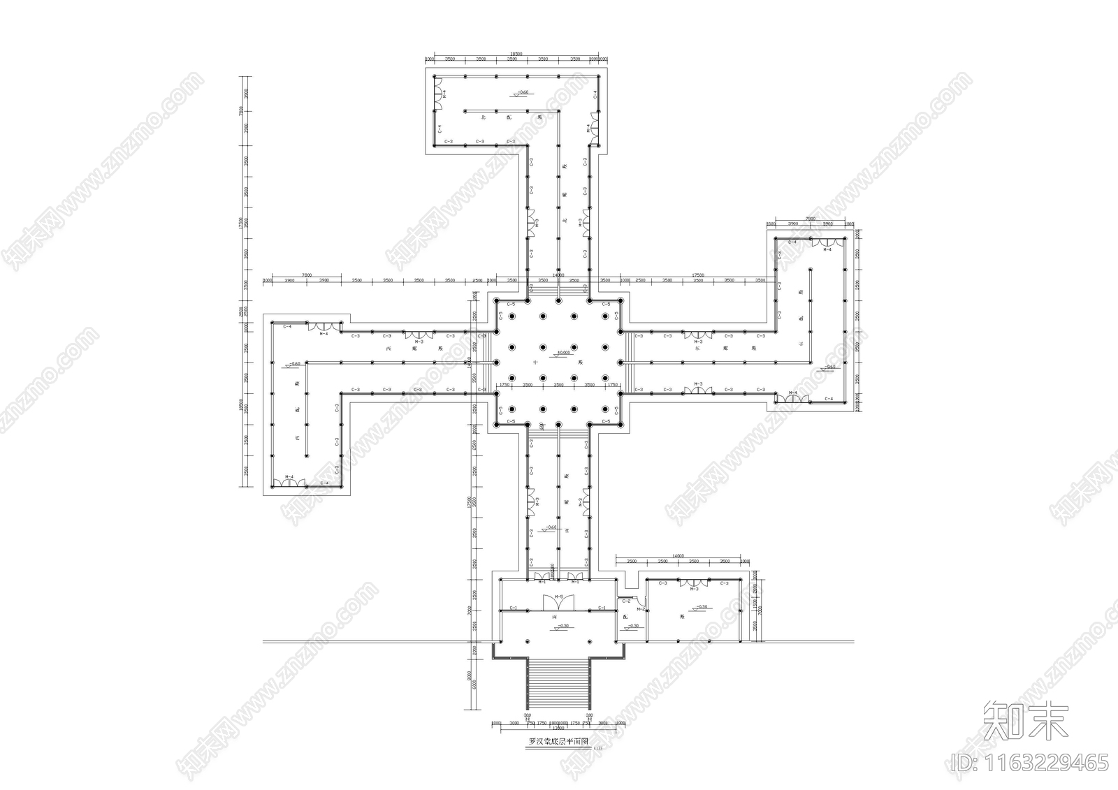 其他古建cad施工图下载【ID:1163229465】