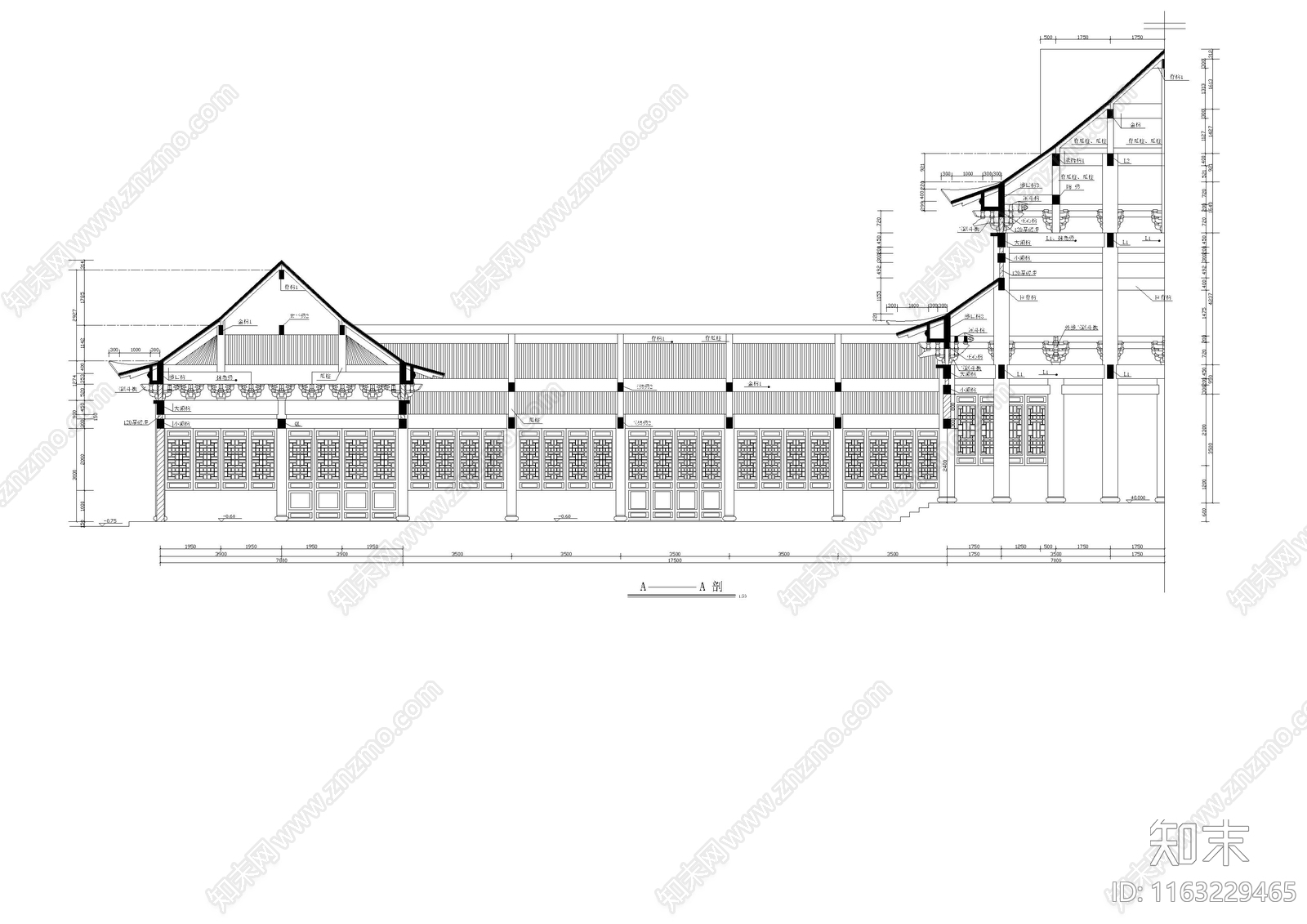 其他古建cad施工图下载【ID:1163229465】