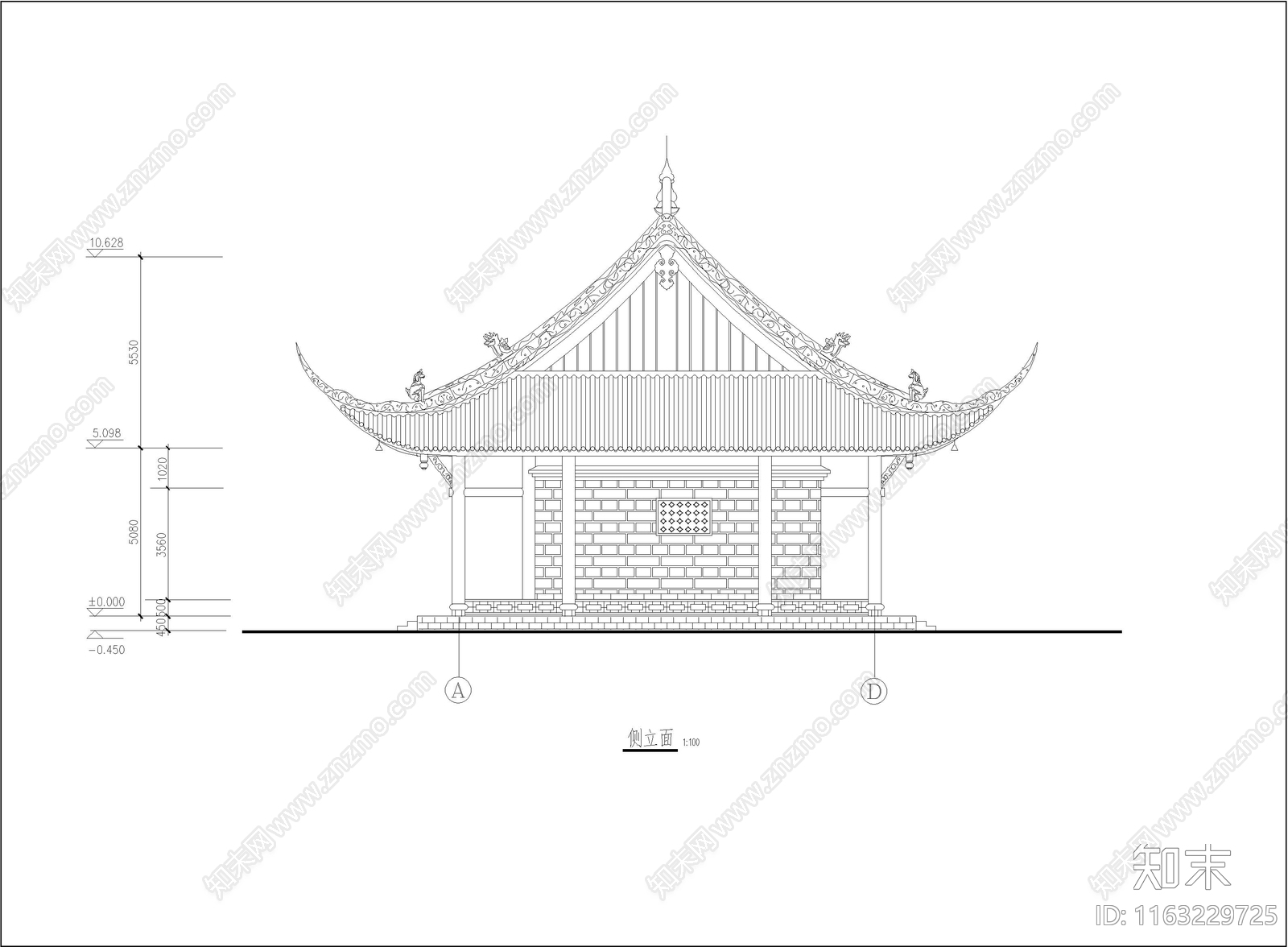 其他古建cad施工图下载【ID:1163229725】