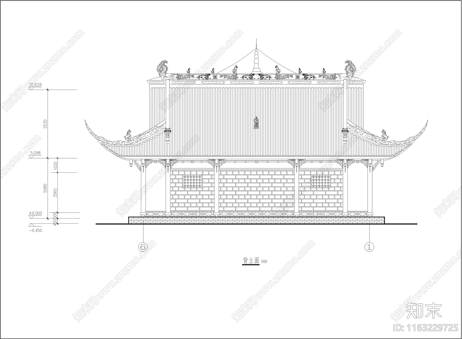 其他古建cad施工图下载【ID:1163229725】