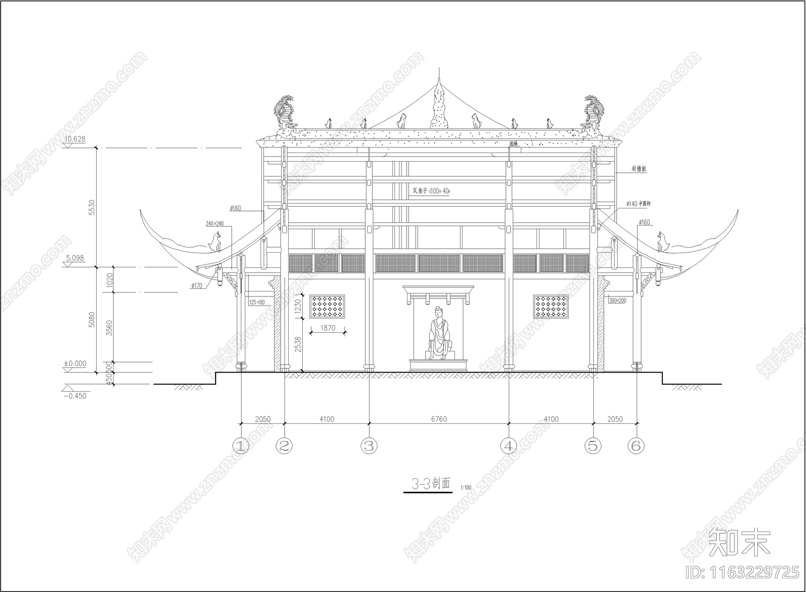 其他古建cad施工图下载【ID:1163229725】