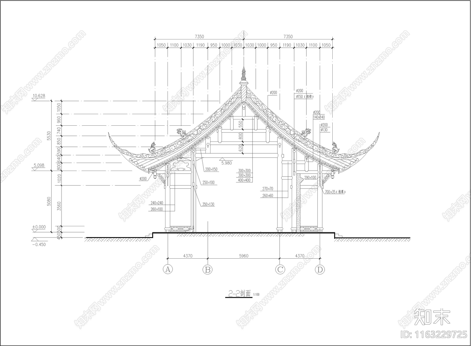 其他古建cad施工图下载【ID:1163229725】