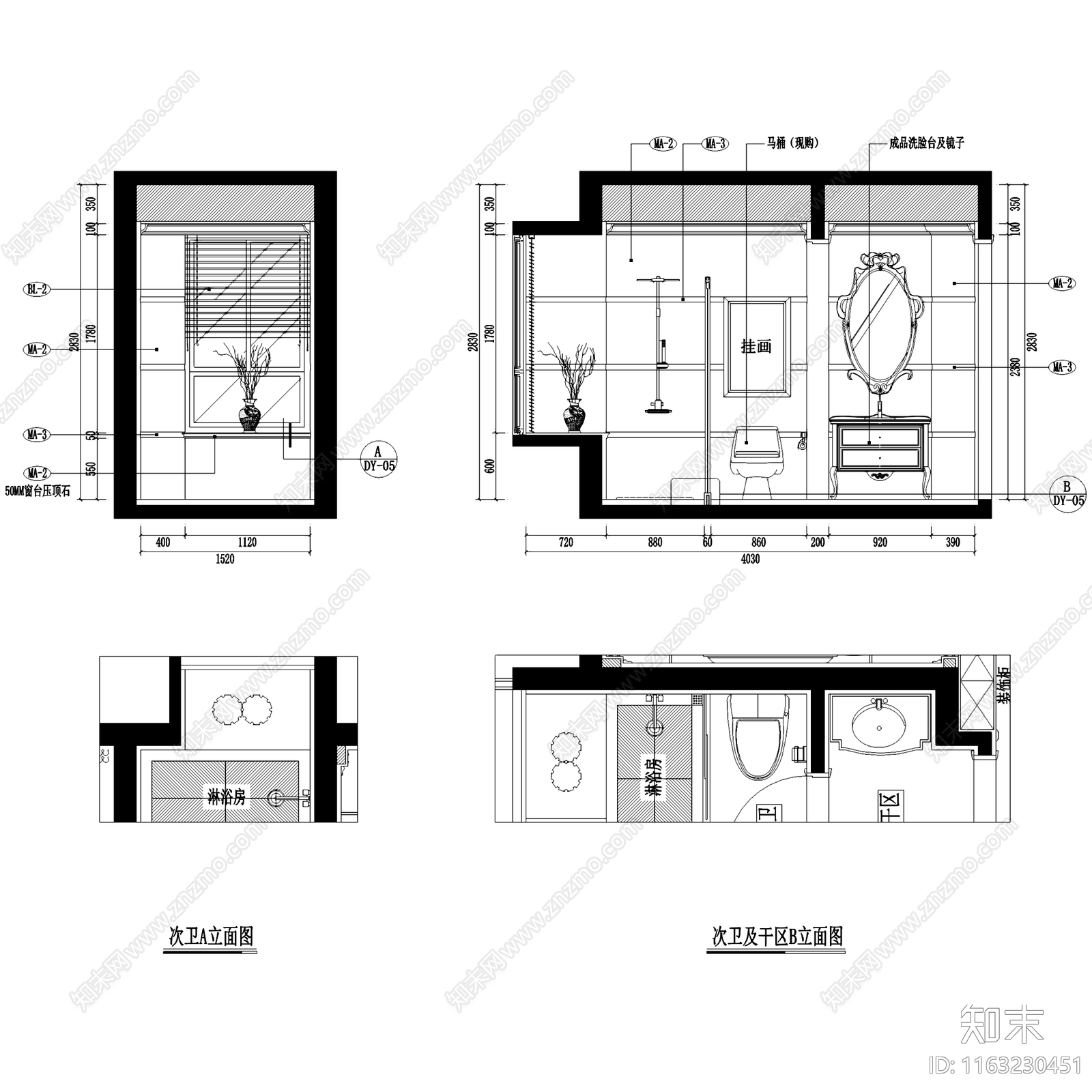 简欧欧式美和首府平层室内家装cad施工图下载【ID:1163230451】