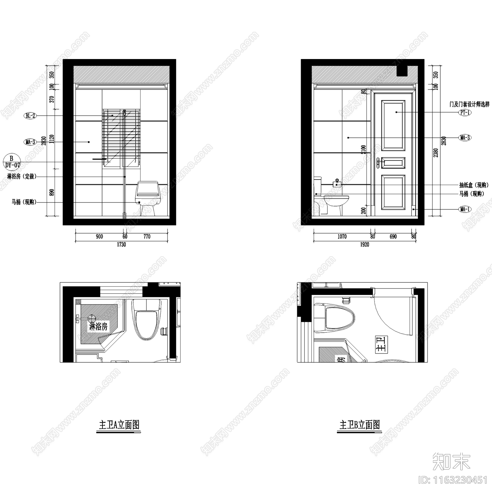 简欧欧式美和首府平层室内家装cad施工图下载【ID:1163230451】