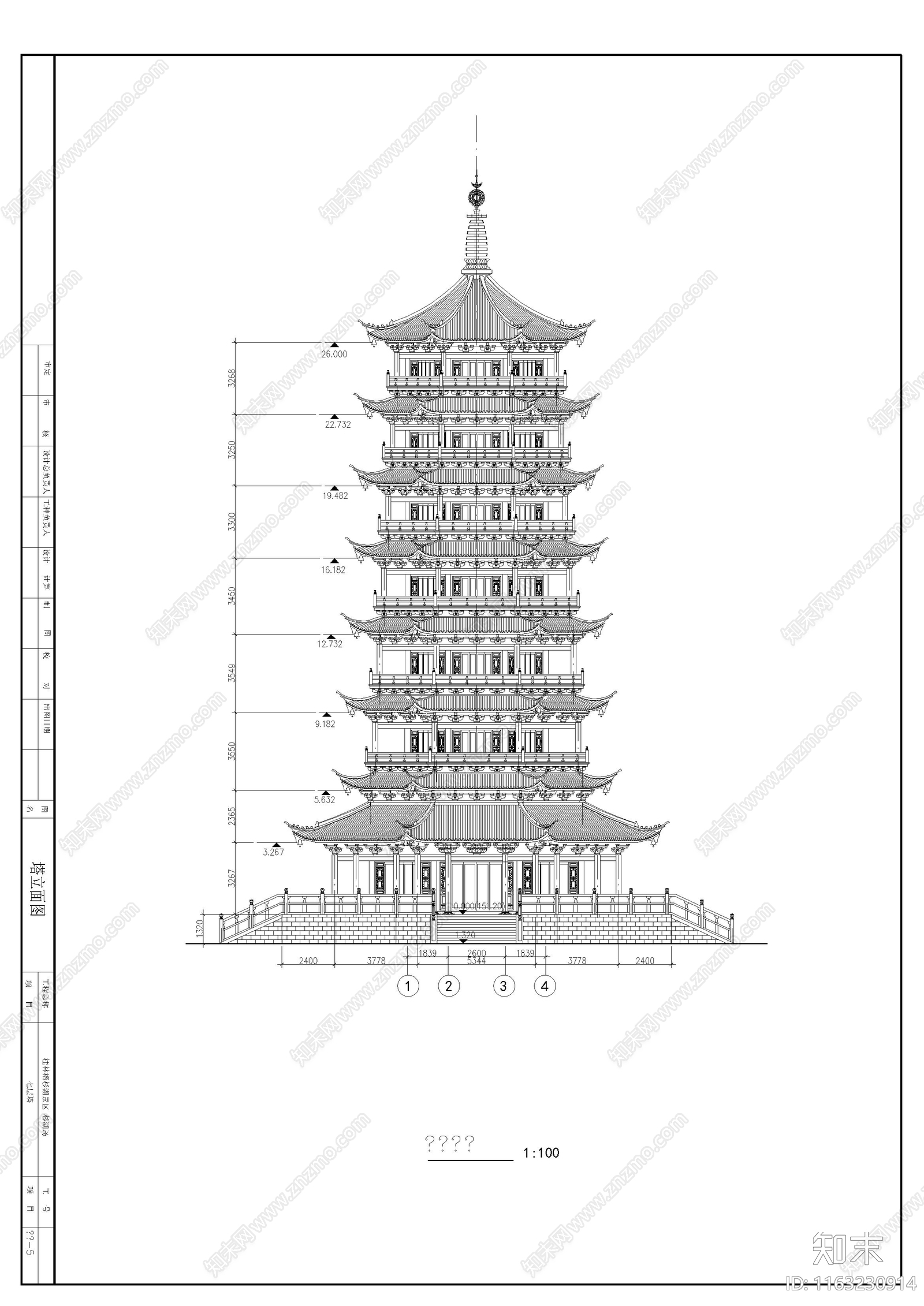 其他古建cad施工图下载【ID:1163230914】