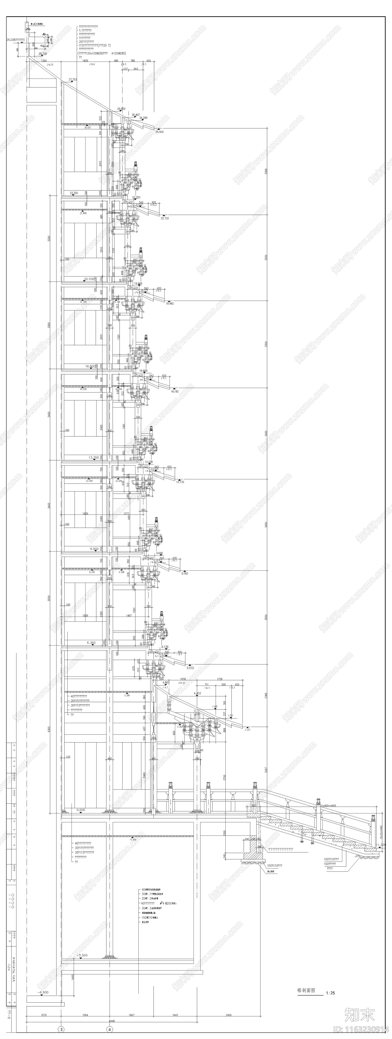 其他古建cad施工图下载【ID:1163230914】