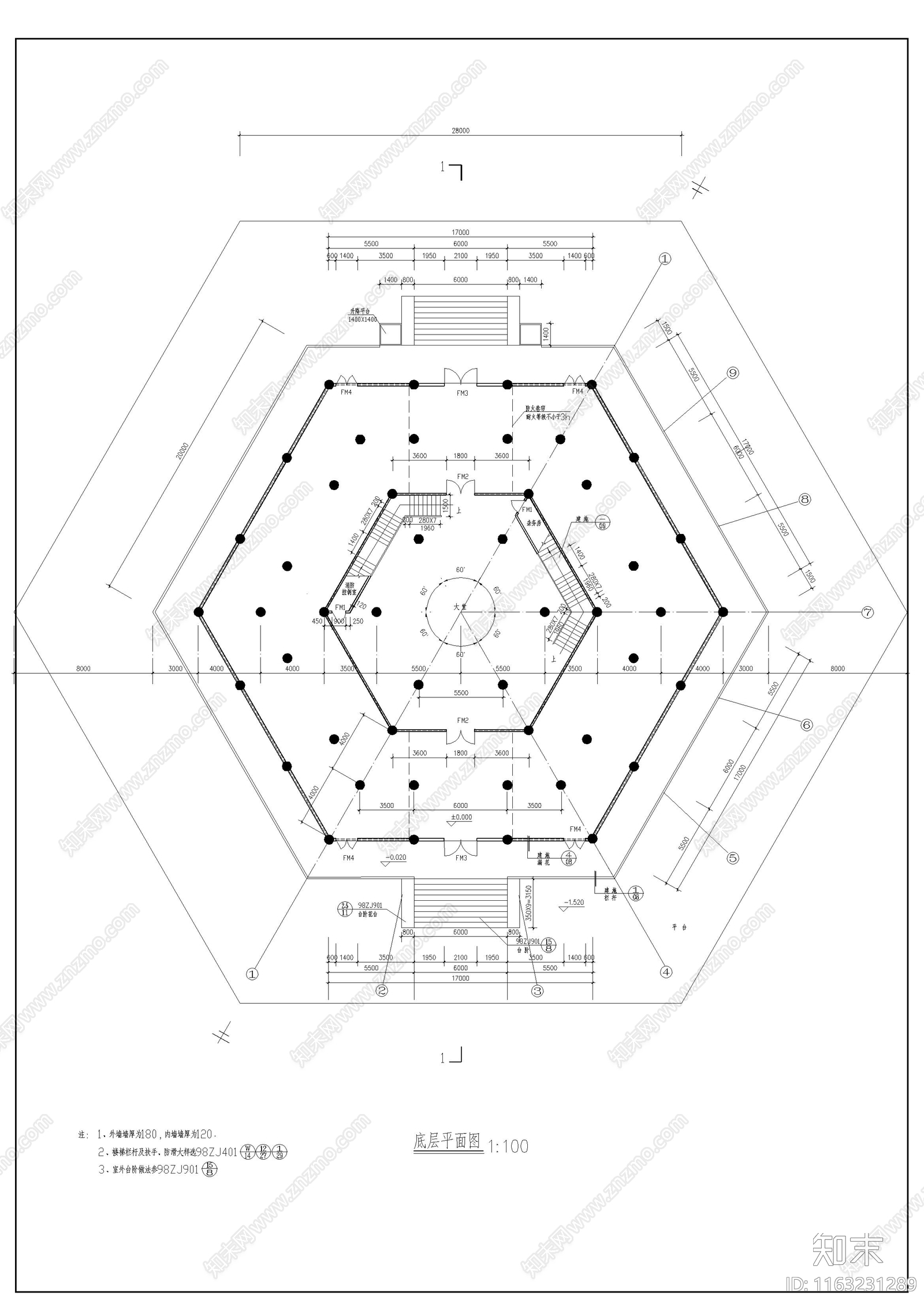 其他古建cad施工图下载【ID:1163231289】