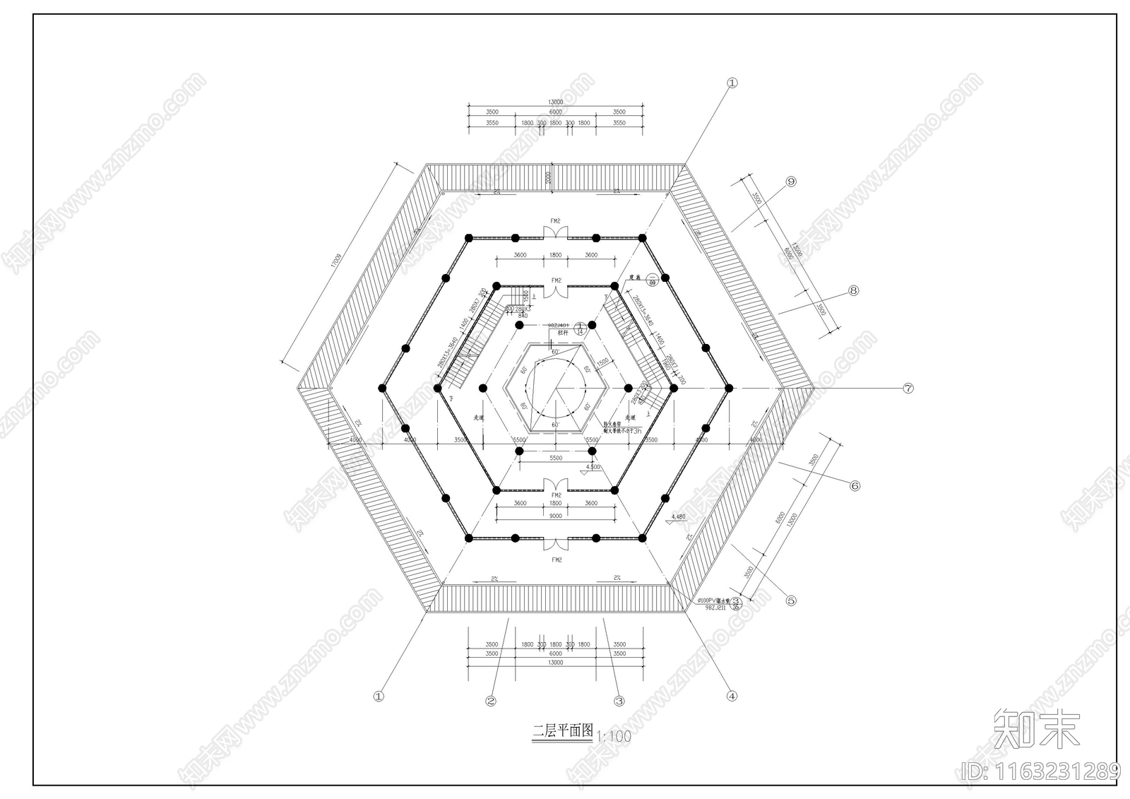 其他古建cad施工图下载【ID:1163231289】