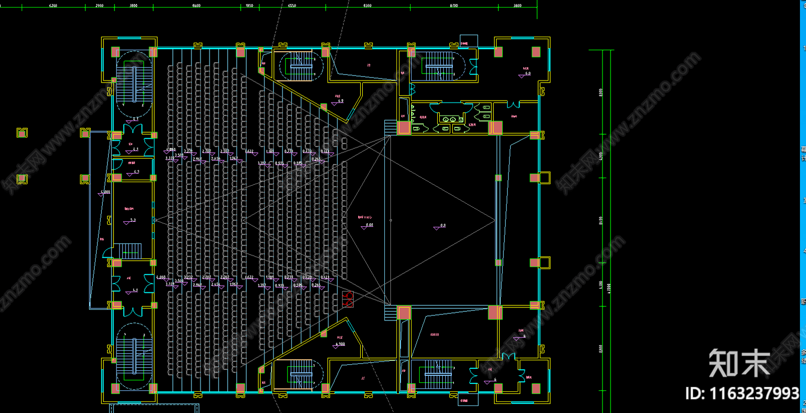 复古学校建筑cad施工图下载【ID:1163237993】