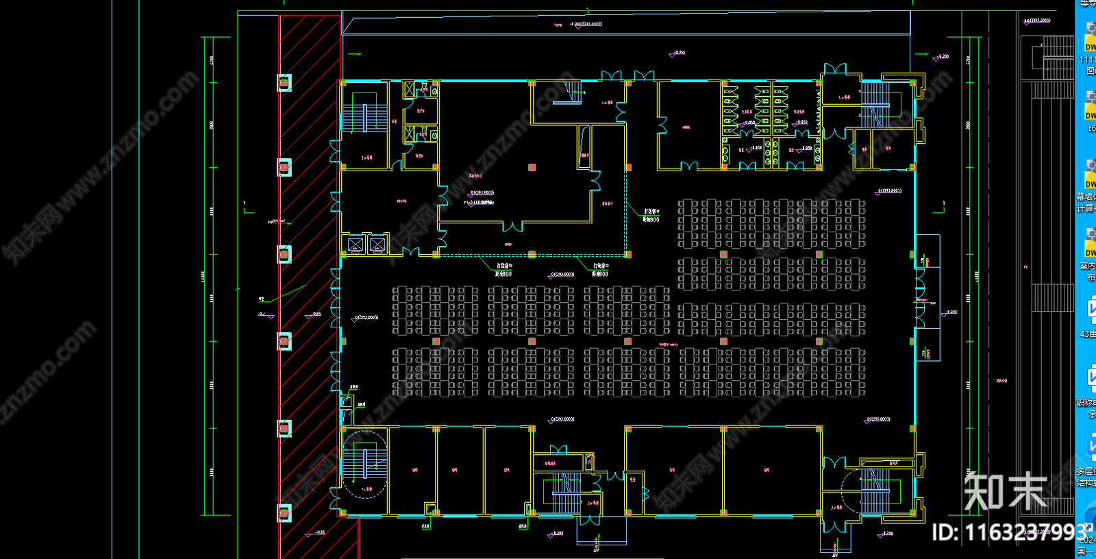 复古学校建筑cad施工图下载【ID:1163237993】