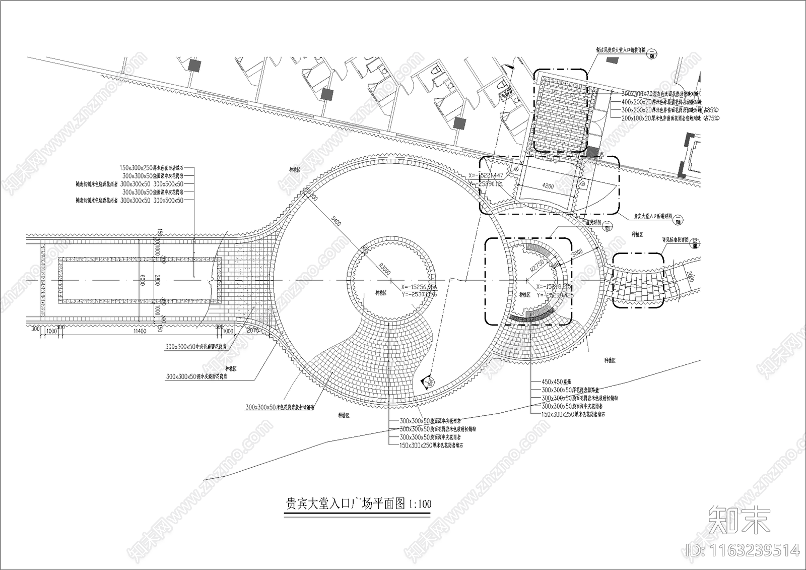 现代商业景观cad施工图下载【ID:1163239514】