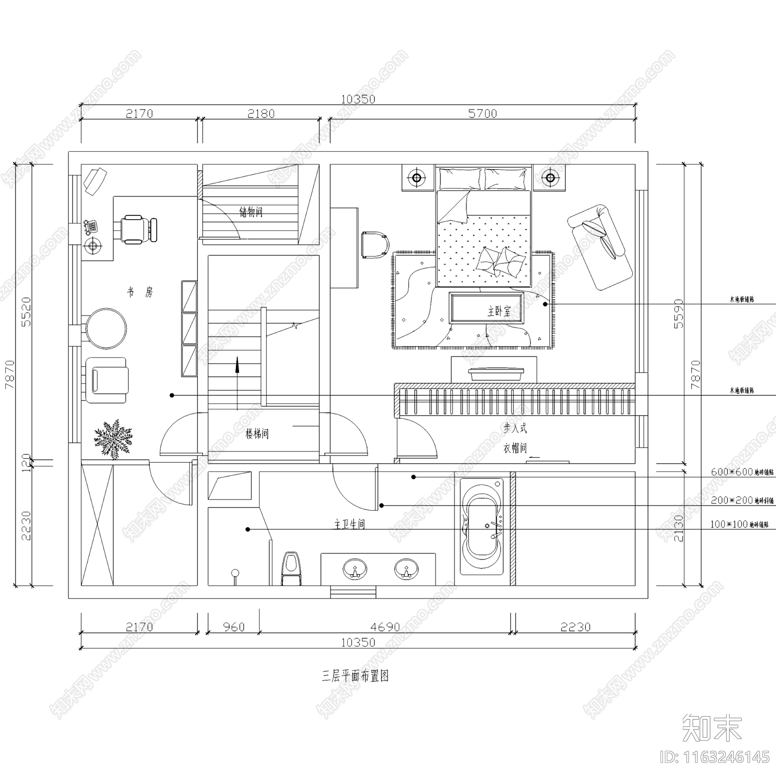 欧式三层别墅带地下室室内家装cad施工图下载【ID:1163246145】