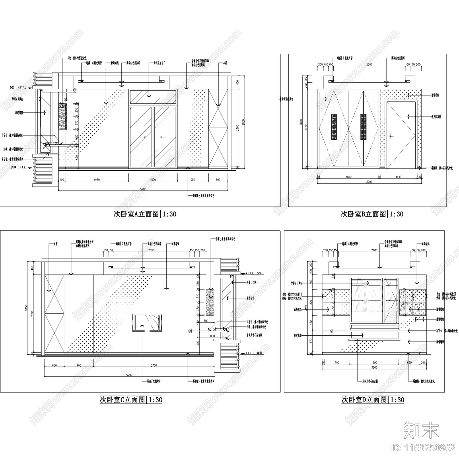 现代中式山水华庭情景洋房带地下室室内家装cad施工图下载【ID:1163250962】