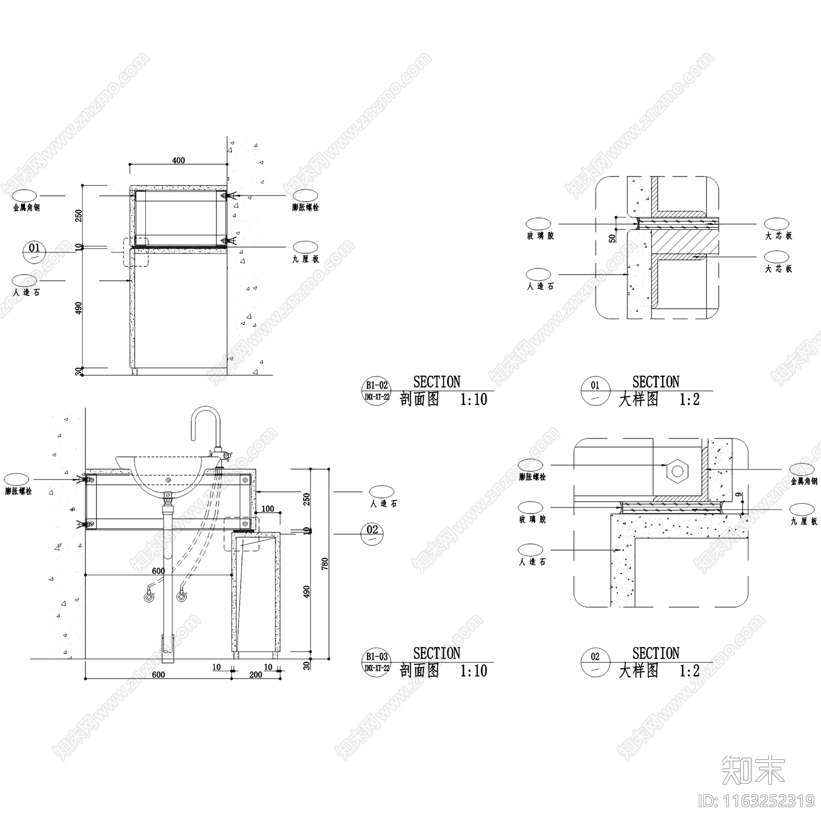 现代简约二层复式跃层室内家装cad施工图下载【ID:1163252319】