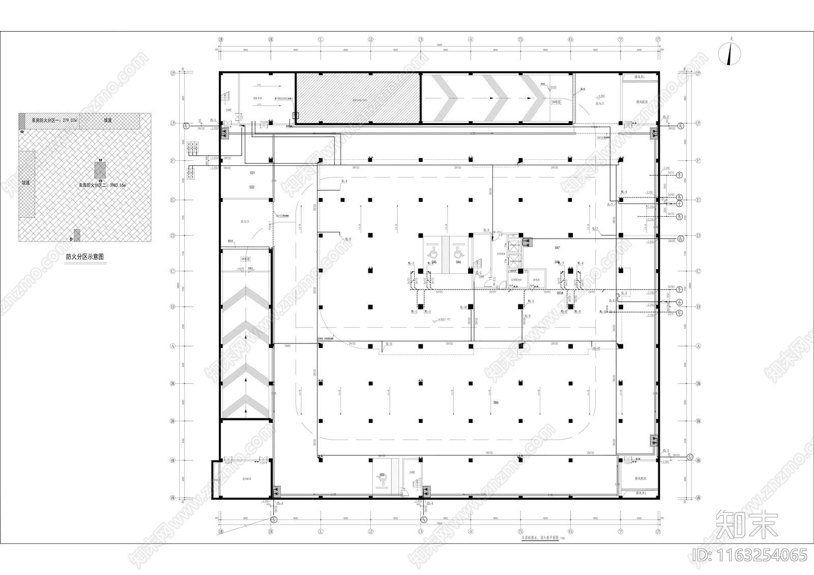 给排水图cad施工图下载【ID:1163254065】