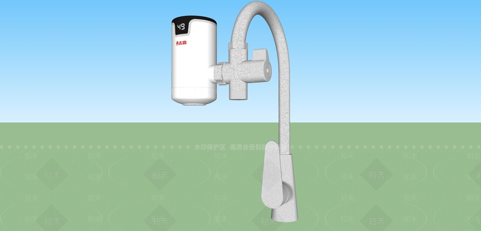 现代水龙头SU模型下载【ID:1163264652】